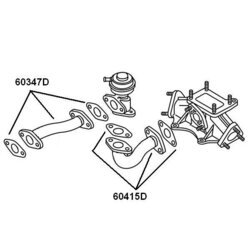 Potrubie EGR ventilu WAHLER 60347D