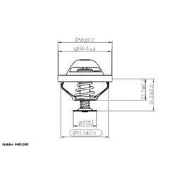 Termostat chladenia WAHLER 4489.90D