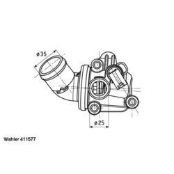 Termostat chladenia WAHLER 411577.80D