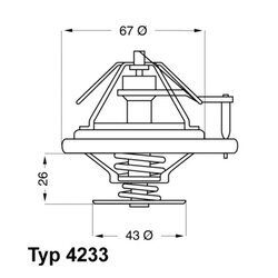 Termostat chladenia WAHLER 4233.84D