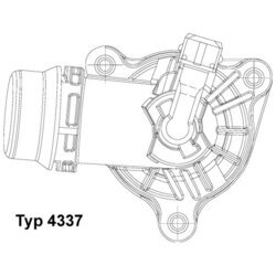 Termostat chladenia WAHLER 4337.105D