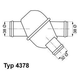 Termostat chladenia WAHLER 4378.80