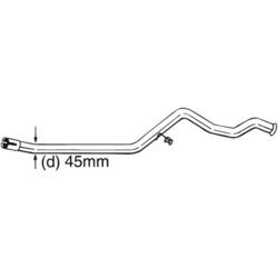 Opravné potrubie pre katalyzátor BOSAL 889-503