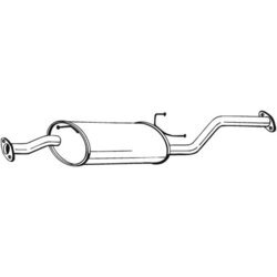 Stredný tlmič výfuku BOSAL 281-939