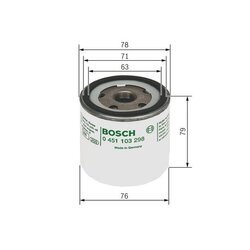 Olejový filter BOSCH 0 451 103 298 - obr. 4