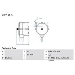 Alternátor BOSCH 0 986 034 370