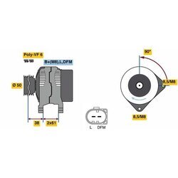 Alternátor BOSCH 0 986 080 970