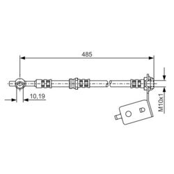 Brzdová hadica BOSCH 1 987 476 367