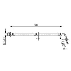 Brzdová hadica BOSCH 1 987 481 550