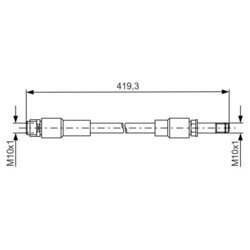 Brzdová hadica BOSCH 1 987 481 674