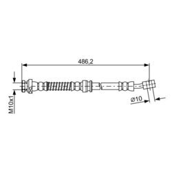 Brzdová hadica BOSCH 1 987 481 866 - obr. 4