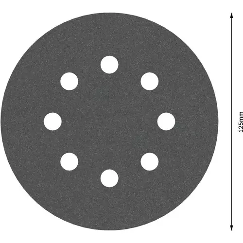 BOSCH Brúsny kotúč PRO F355, 125 mm, G320, 5 ks (4)