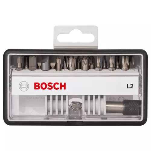 BOSCH 18+1-dielna sada skrutkovacích bitov L PH/PZ/T/S/HEX Robust Line, verzia Extra Hard (3)