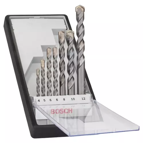 BOSCH 7-dielna sada vrtákov do betónu CYL-3 Robust Line, 4 – 12 mm