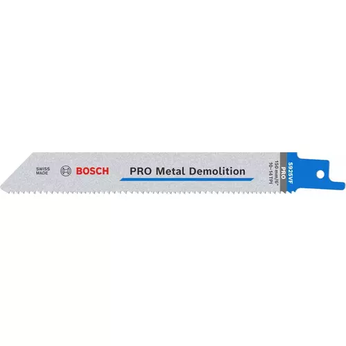 BOSCH Pílový list PRO Metal Demolition S 925 VF, 1,25 x 19 x 150 mm, 5 ks