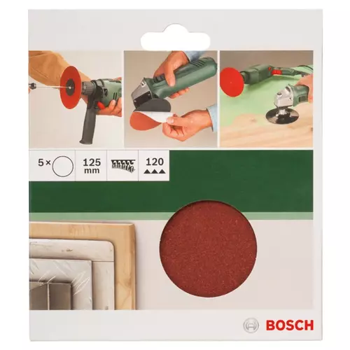 BOSCH 5-diel. sada brúsnych listov pre uhlové brúsky a vŕtačky (3)