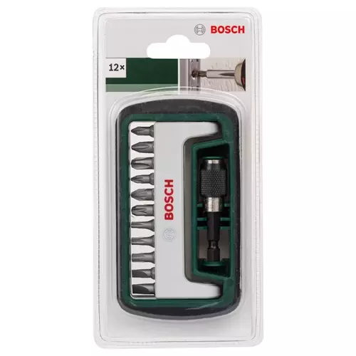 BOSCH 12-dielna sada skrutkovacích hrotov Standard, rôzne (S, PH, PZ, T) (3)