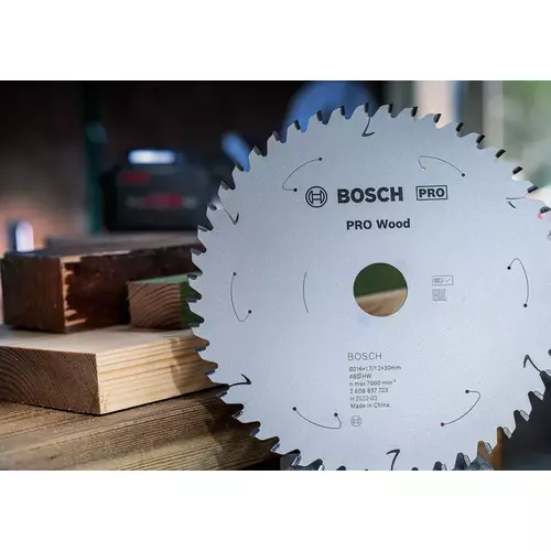 BOSCH Kotúč PRO Wood cordless na drevo pre akumulátorové okružné píly, 184 x 1,6 x 16 mm (14)