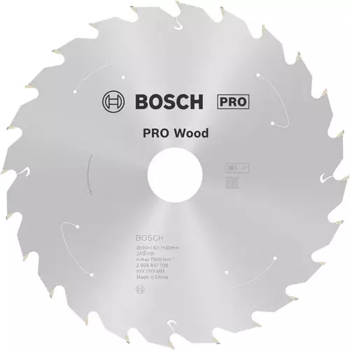 BOSCH Kotúč PRO Wood cordless na drevo pre akumulátorové okružné píly, 190 x 1,6 x 30 mm (6)