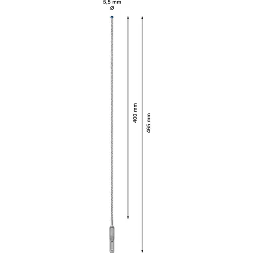 BOSCH Príklepový vrták EXPERT SDS plus-7X, 5,5 x 400 x 465 mm