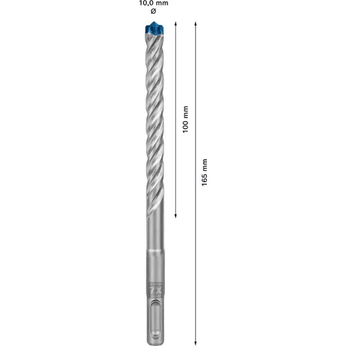 BOSCH Príklepový vrták EXPERT SDS plus-7X, 10 x 100 x 165 mm, 30 ks