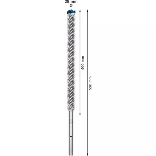 BOSCH Príklepový vrták EXPERT SDS max-8X, 28 × 400 × 520 mm