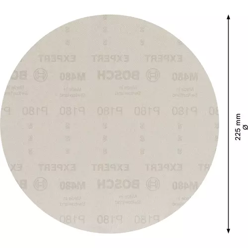 BOSCH Brúsny papier EXPERT M480 pre brúsky na sadrokartón, 225 mm, zrnitosť 180, 25 ks (4)