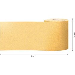 BOSCH Rolka brúsneho papiera EXPERT C470 na ručné brúsenie, 93 mm, 5 m, zrnitosť 80 (4)