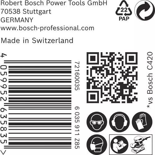 BOSCH Brúsna mriežka EXPERT M480, 80 × 133 mm, G 180, 50 ks (6)