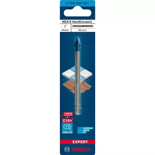 BOSCH Súprava vrtákov EXPERT HEX-9 HardCeramic 7 × 90 mm (3)