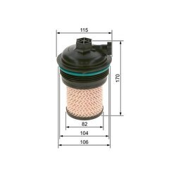 Palivový filter BOSCH F 026 402 247 - obr. 4