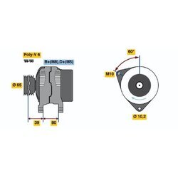 Alternátor BOSCH 0 986 042 161