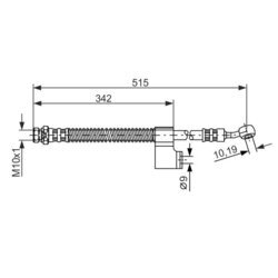 Brzdová hadica BOSCH 1 987 476 236