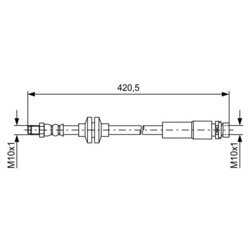 Brzdová hadica BOSCH 1 987 481 739