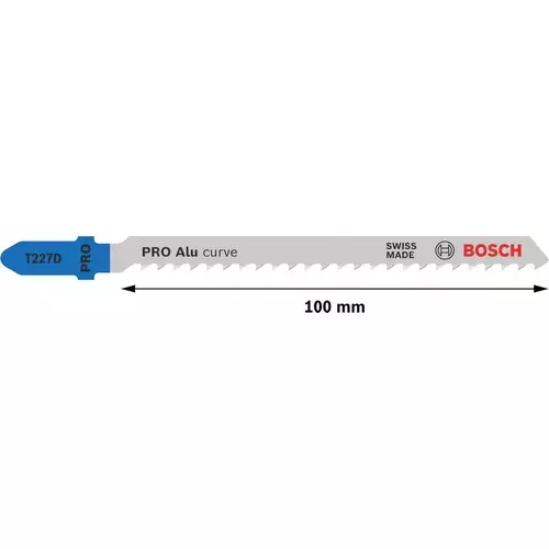 BOSCH List do priamočiarej píly PRO Alu curve T227D, 100 mm, 5 ks