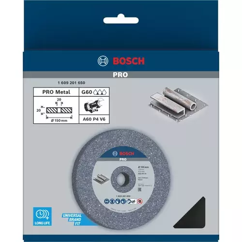 BOSCH Brúsny kotúč PRO Metal, 150 x 20 x 20 mm, G60 (3)