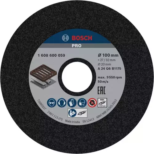 BOSCH Brúsny kotúč PRO Metal, 100 x 27 x 20 mm, G24 (4)