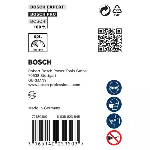 BOSCH Montážny vrták do dreva PRO Wood HSS, 12 x 100 x 600 mm (2)