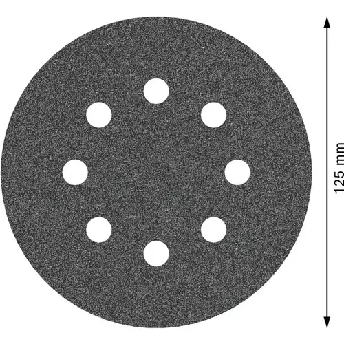 BOSCH Brúsny kotúč PRO F355, 125 mm, G80, 5 ks (4)