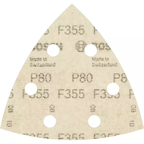 BOSCH Brúsny papier PRO F355, 93 mm, G80, 5 ks (5)