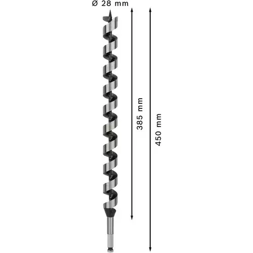 BOSCH Hadovitý vrták do dreva PRO Wood, 28 x 385 x 450 mm