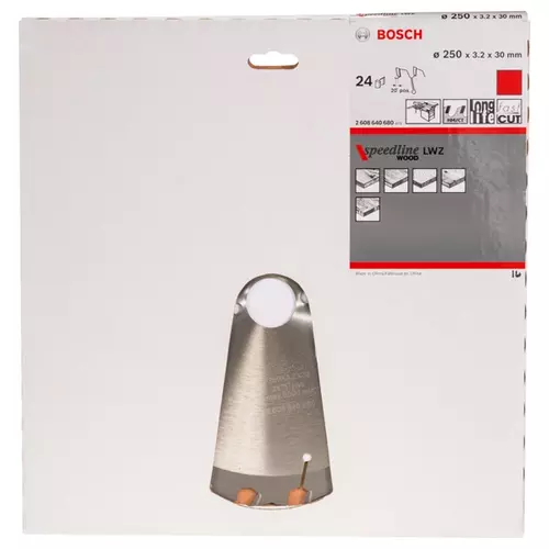 BOSCH Kotúč PRO Wood na drevo pre okružné píly, 250 x 3,2 x 30 mm (20)