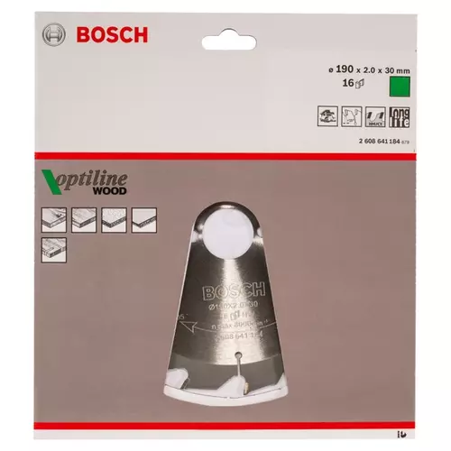 BOSCH Kotúč PRO Wood na drevo pre okružné píly, 190 x 2 x 30 mm (20)