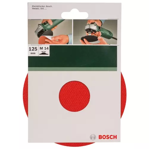 BOSCH Gumová brúsna doska pre uhlové brúsky, systém upínania na suchý zips, 125 mm (3)