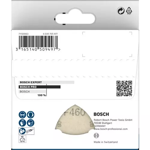 BOSCH Brúsny papier PRO F460, 93 x 93 mm, G60, G80, G120, G180, G240, 10 ks (4)