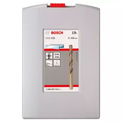 BOSCH Sada skrutkovicových vrtákov PRO Stainless Steel HSS-Co, 19 ks (15)