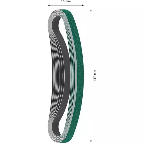 BOSCH Brúsny pás PRO Y580, 13 × 457 mm, G120, 10 ks (4)