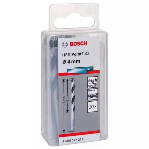 BOSCH Skrutkovitý vrták HSS PointTeQ 4,0 mm