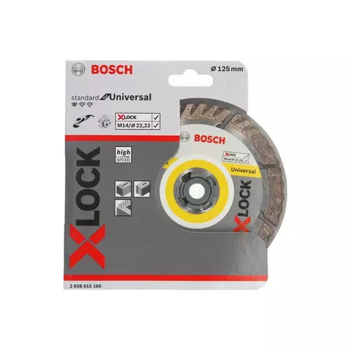 BOSCH Diamantový kotúč PRO Multi Material X-Lock, 125 x 22,23 mm, 22,23 mm (29)