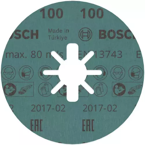 BOSCH PRO R780 X-Lock Fiber Disc, 115 mm, G100